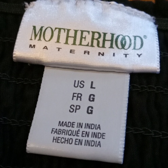 Motherhood Maternity Black Top Size L Smock Top - Picture 5 of 7